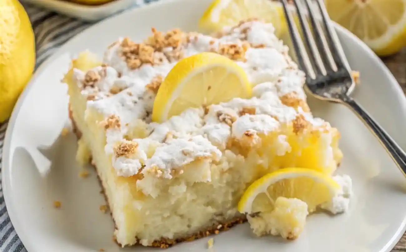 Baked Lemon Cream Cheese Dump Cake