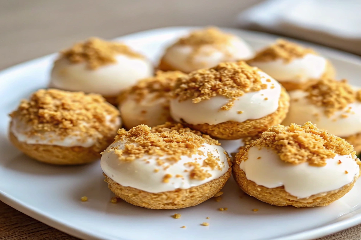 perfectly round no bake pumpkin cheesecake balls