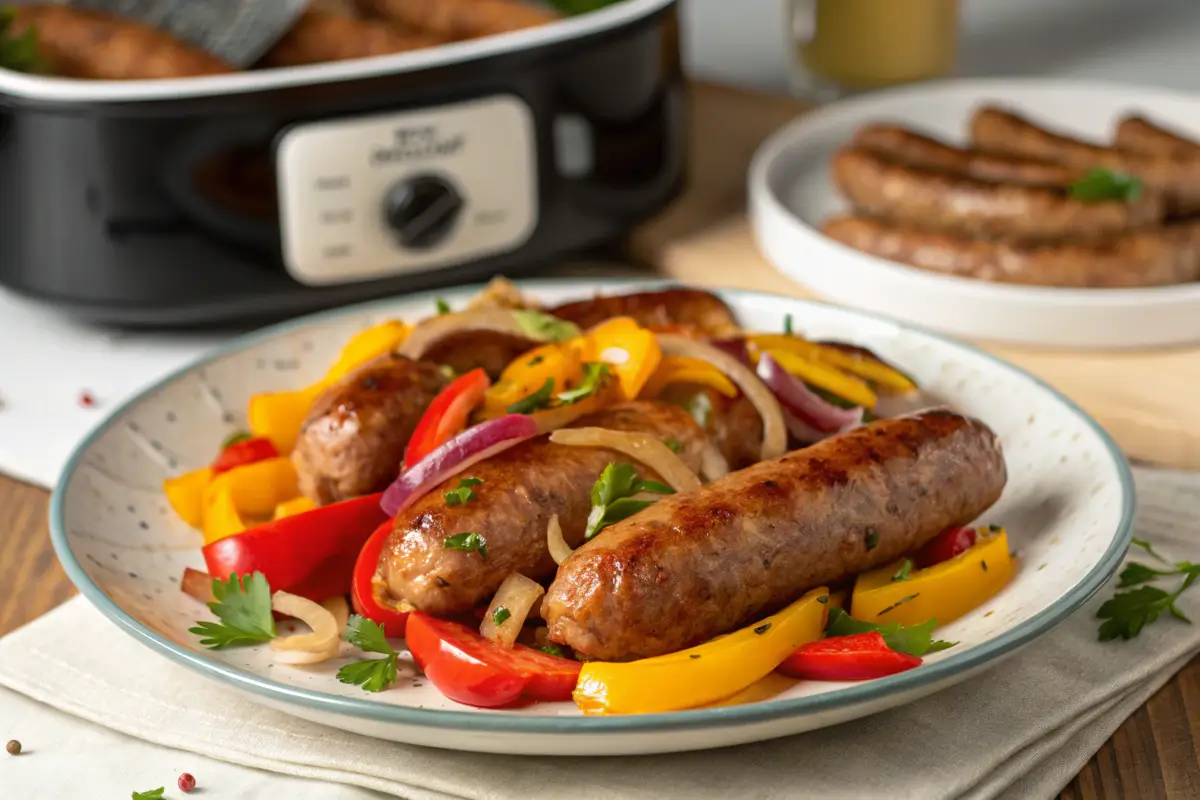 Juicy air fryer Italian sausage