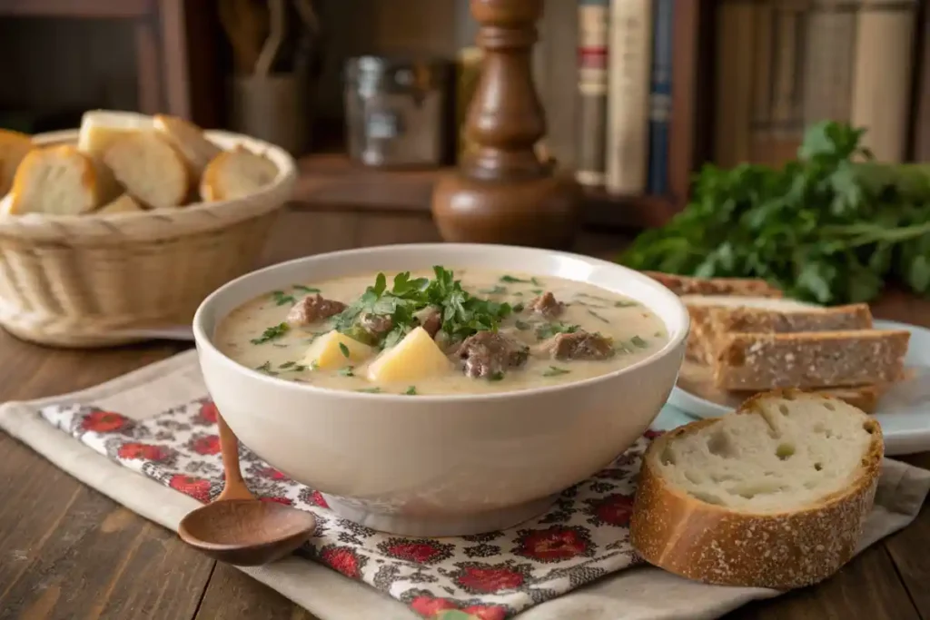 Creamy Hamburger Potato Soup Featured Image