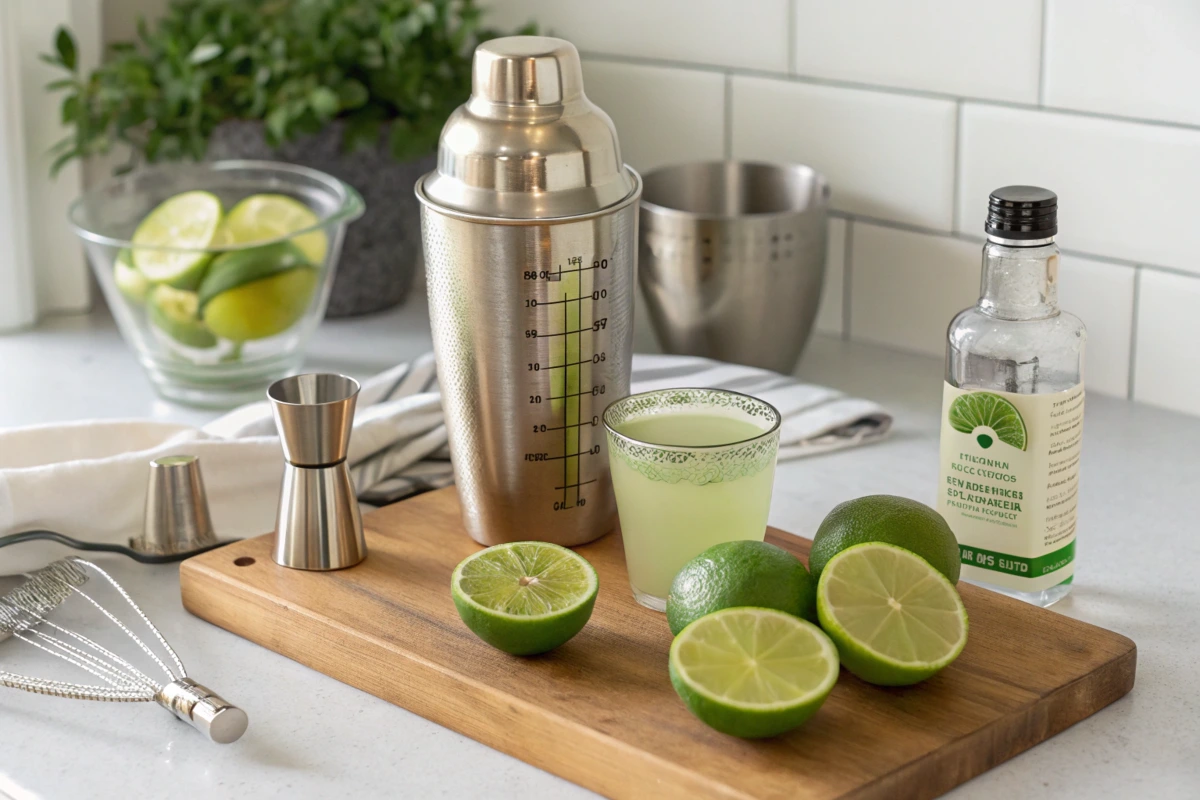  clean kitchen counter with soft natural lighting.