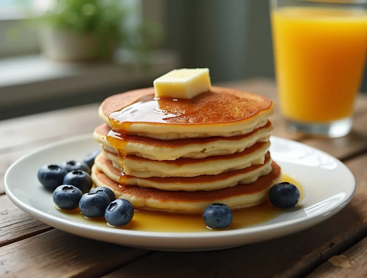 Fluffy Pancakes Made with Water