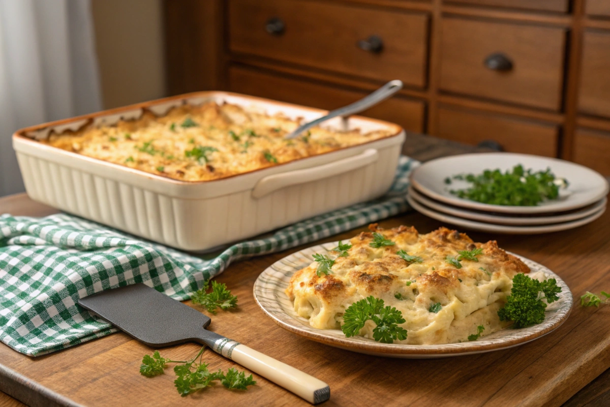 Golden Brown Million Dollar Chicken Casserole