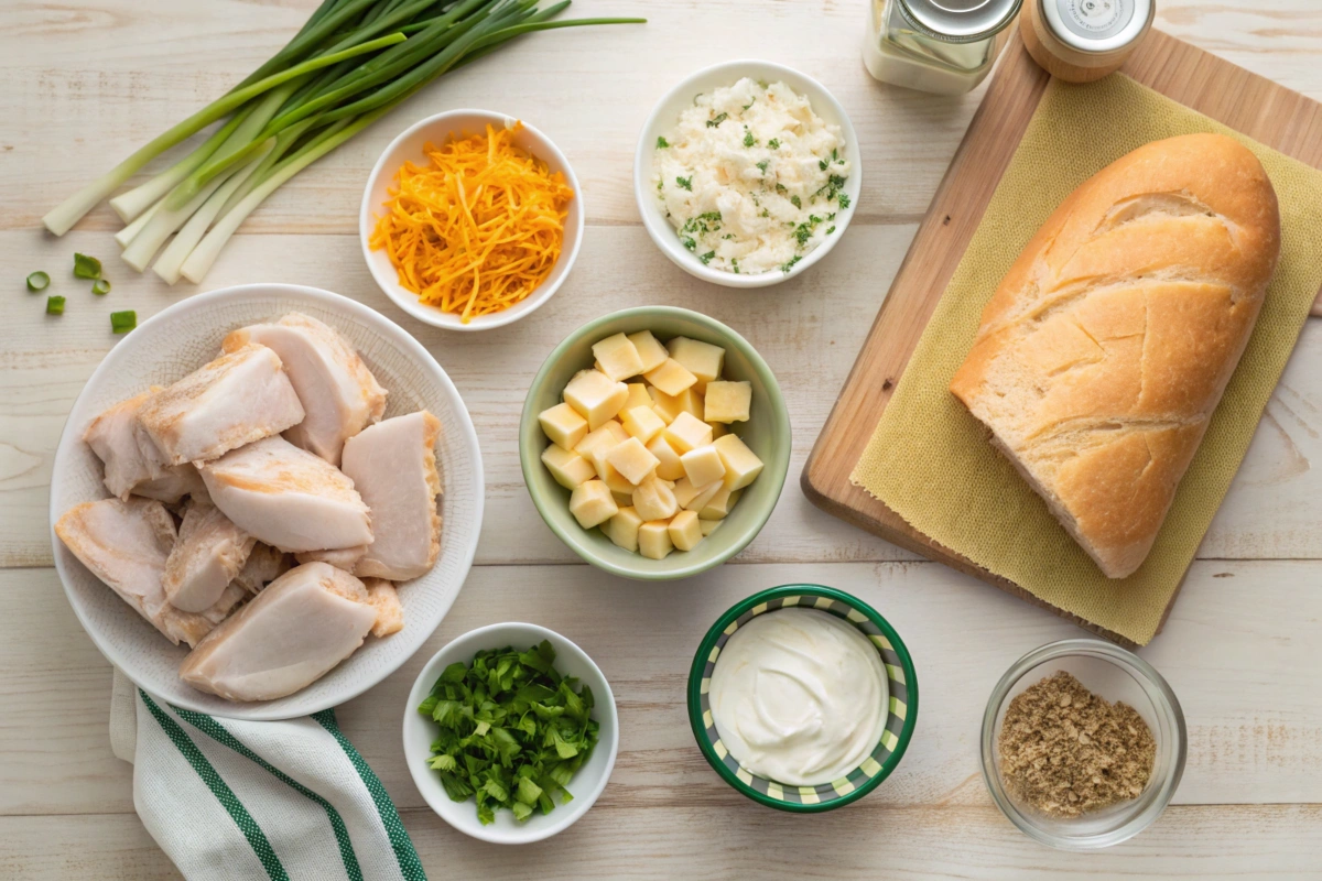 Fresh Ingredients for Million Dollar Chicken Casserole"