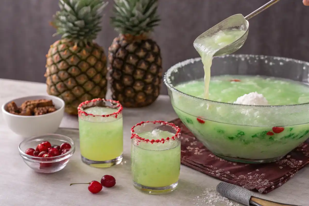 Step-by-Step Grinch Punch Preparation