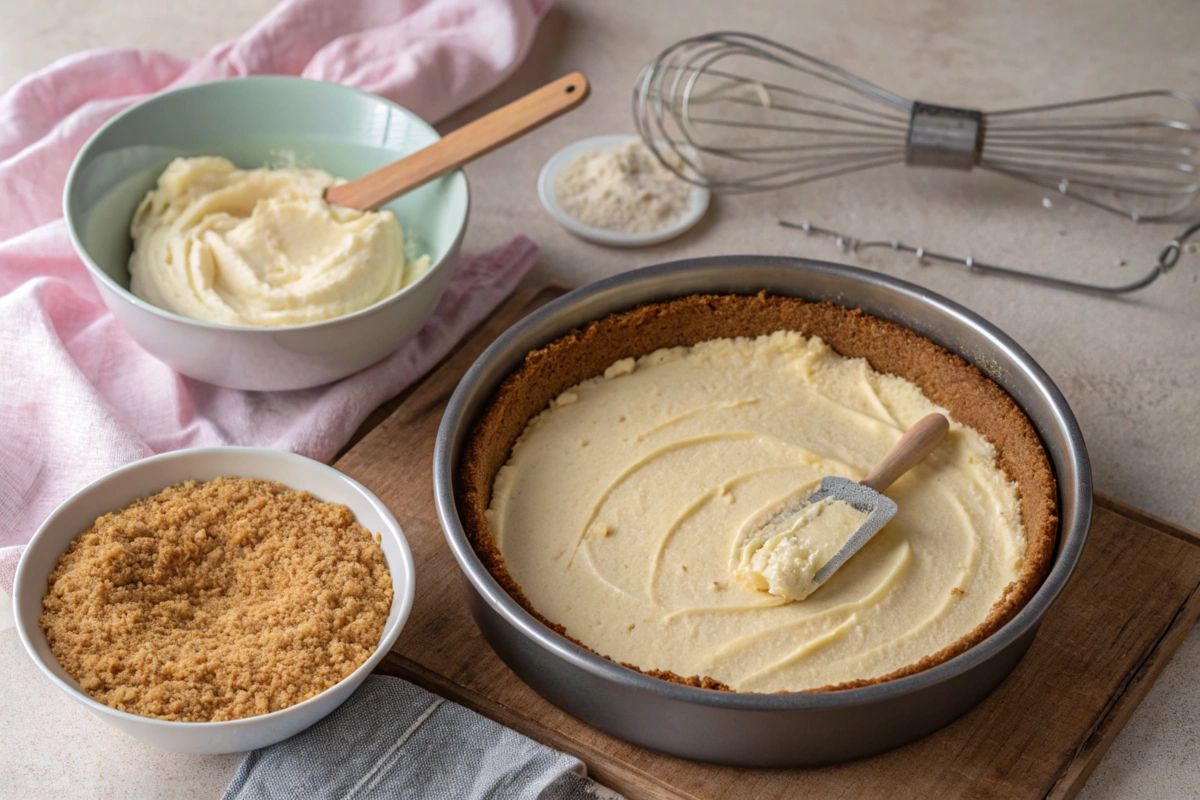 Preparing No-Bake Cheesecake Step-by-Step