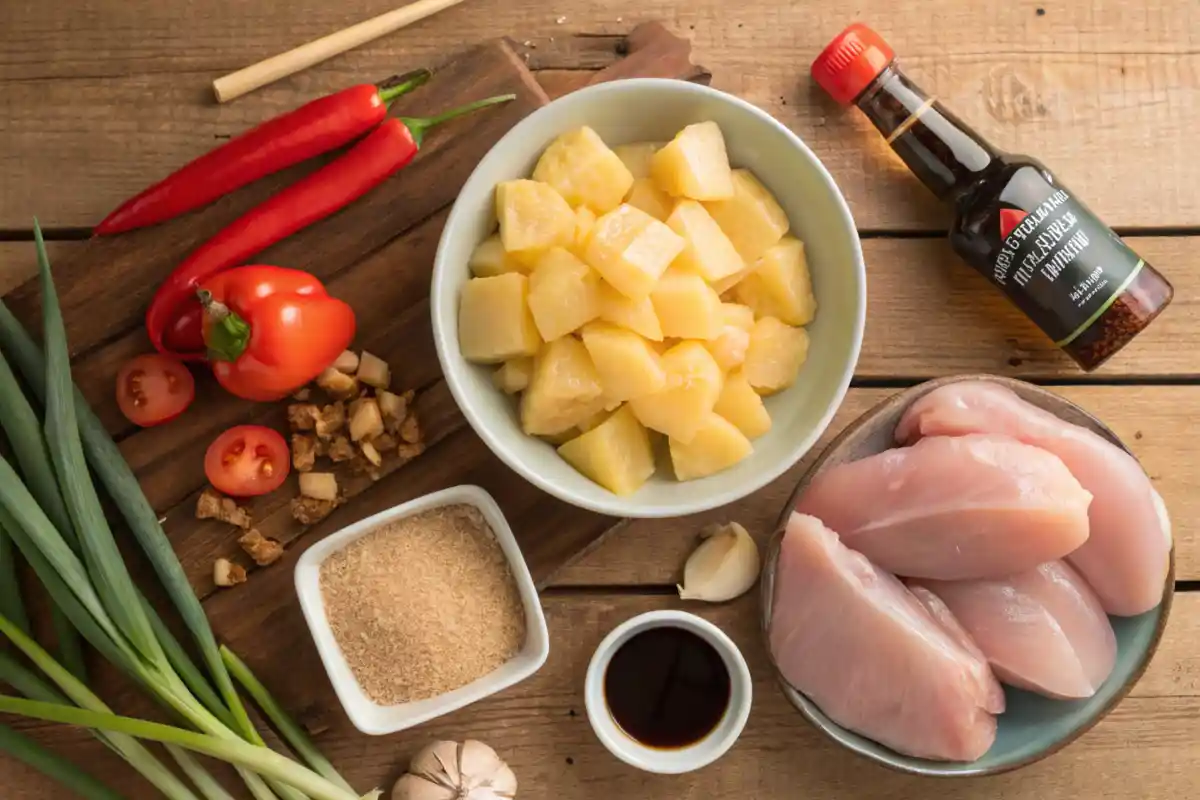 Sweet Hawaiian Crockpot Chicken Ingredients